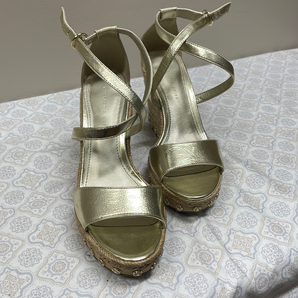 Beautiful wedges sandals made by Charles And Keith